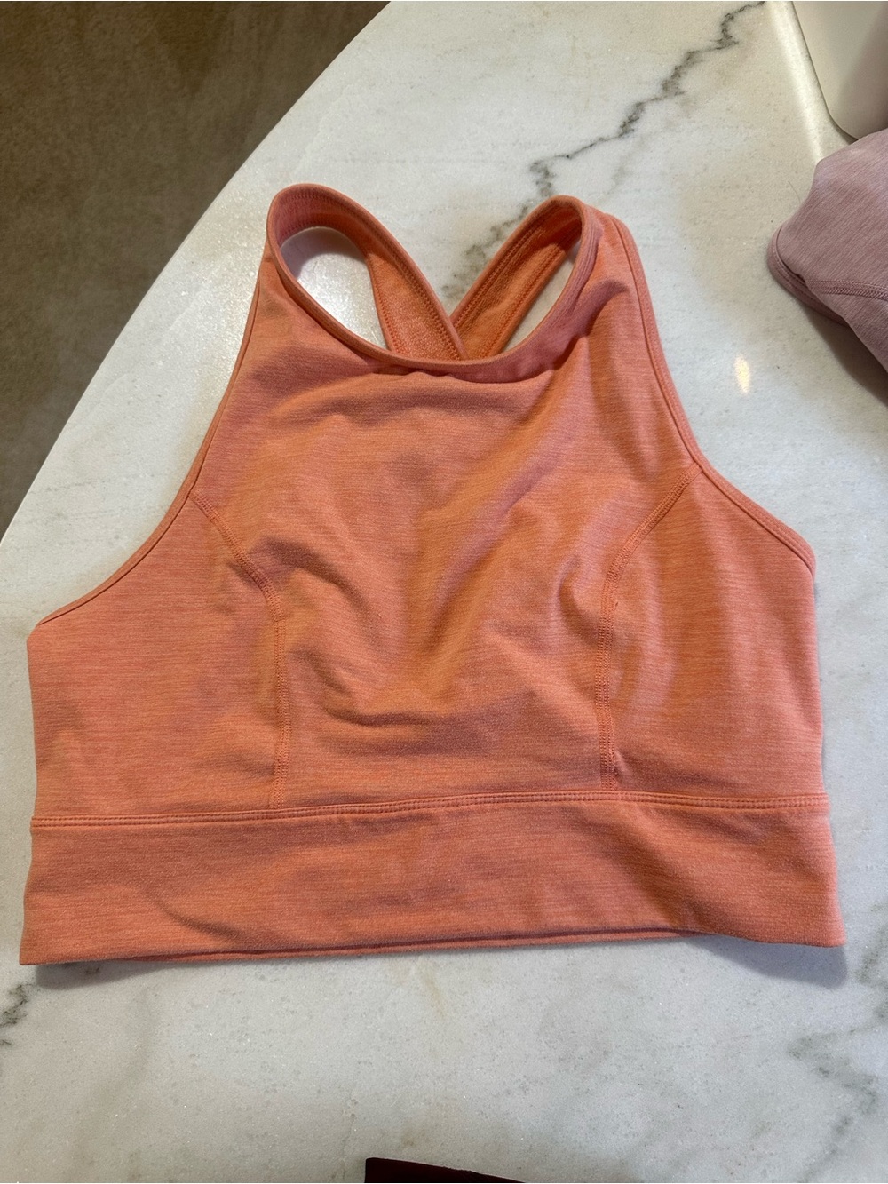 JoyLab Size large coral orange Sleeveless Tank Top Bra